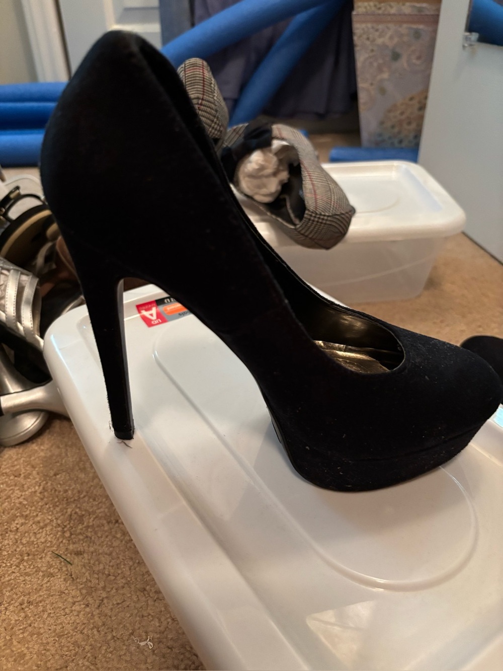 Exhileration Black Platform Pumps Never worn